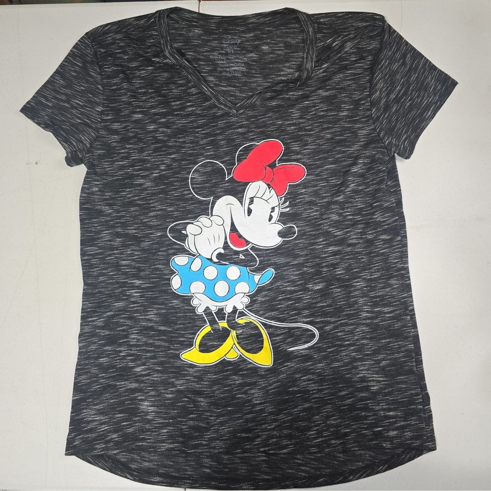 Walt Disney T Shirt Women's XL Graphic Minnie Mouse Short Sleeve